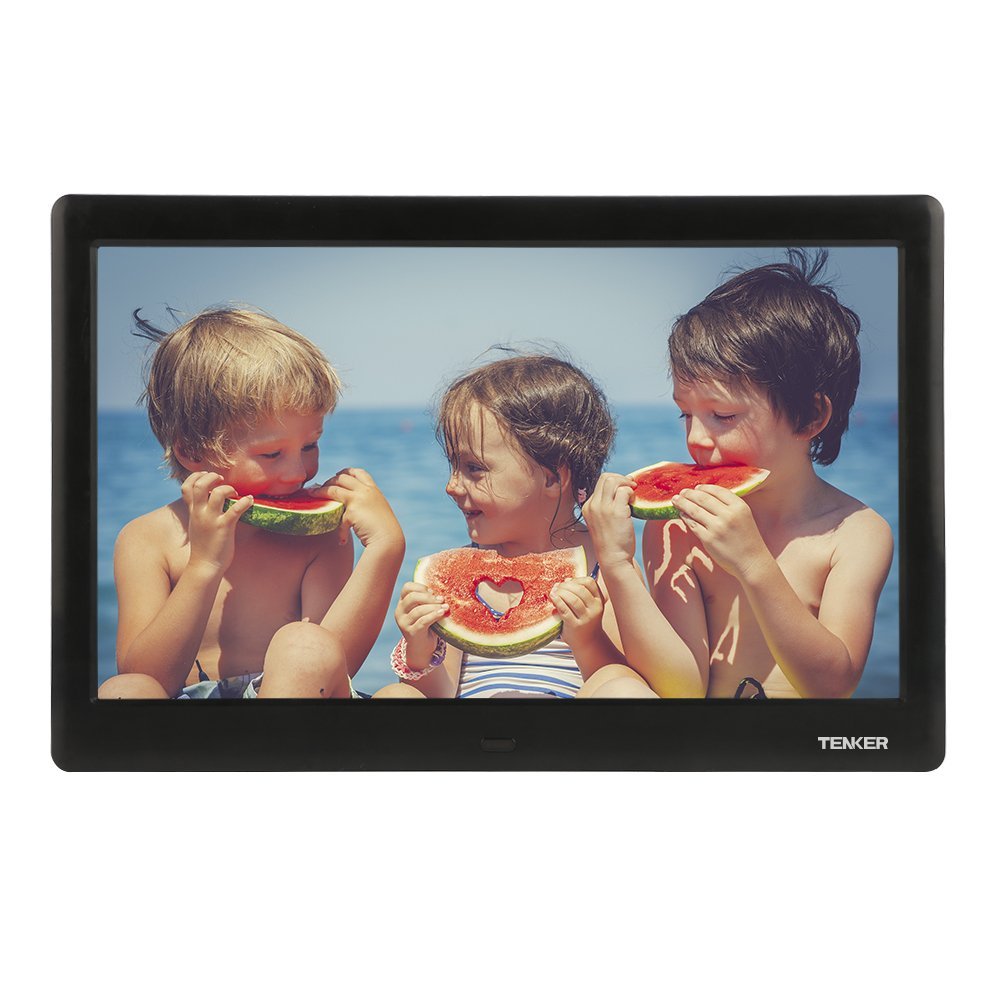 Tenker 10 Inch Hd Digital Photo Frame With Auto Rotate Calendar Clock Function Player Remote Control Black
